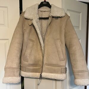 Tan Shearling Jacket